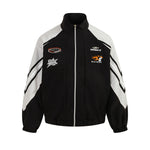 Polyester Zip Up Racer Jacket