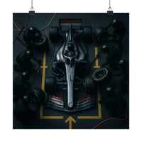 Pit Stop Satin Poster