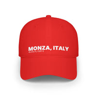 Monza Italy Plain Text Low Profile Baseball Cap