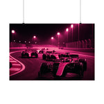 Midnight Pink Satin Poster