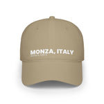 Monza Italy Plain Text Low Profile Baseball Cap