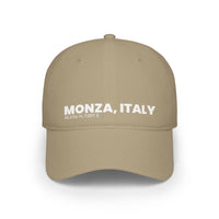 Monza Italy Plain Text Low Profile Baseball Cap