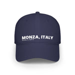 Monza Italy Plain Text Low Profile Baseball Cap