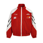 Polyester Zip Up Racer Jacket
